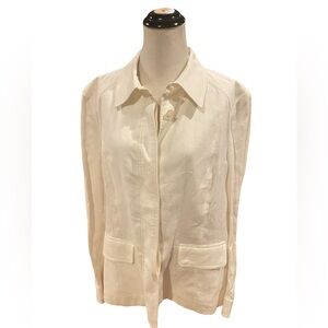 NWT Ellen Tracy Women’s Linen Jacket - Size 18